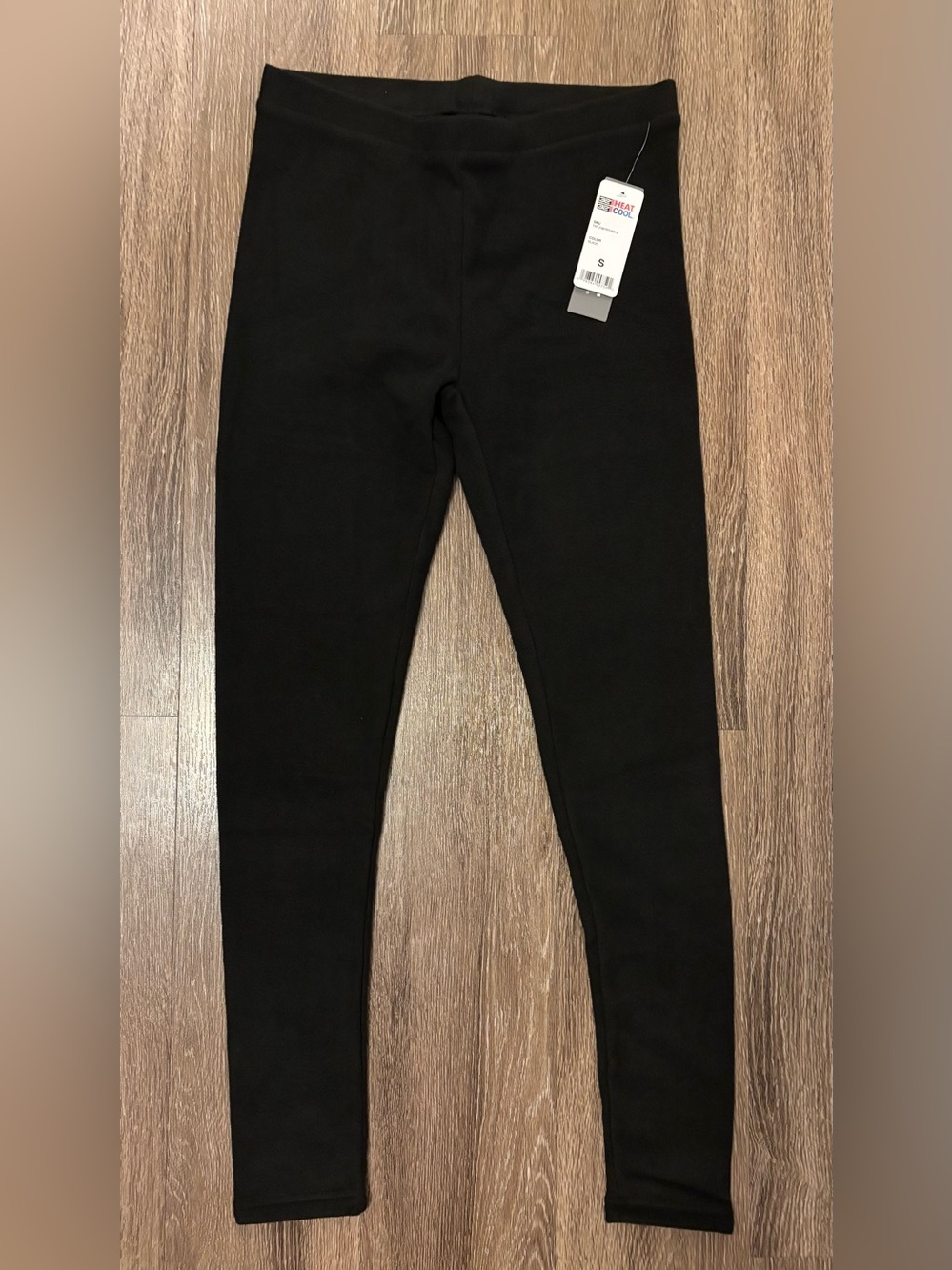 32 Degrees Heat Black Fleece Leggings